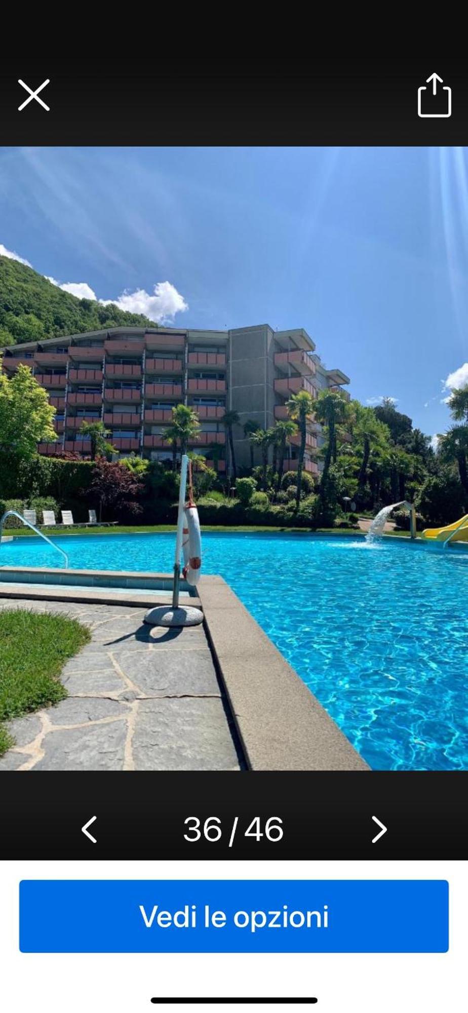 Luganersee, Pool, Strand, Parkplatz, Suite 204 Bissone Luaran gambar